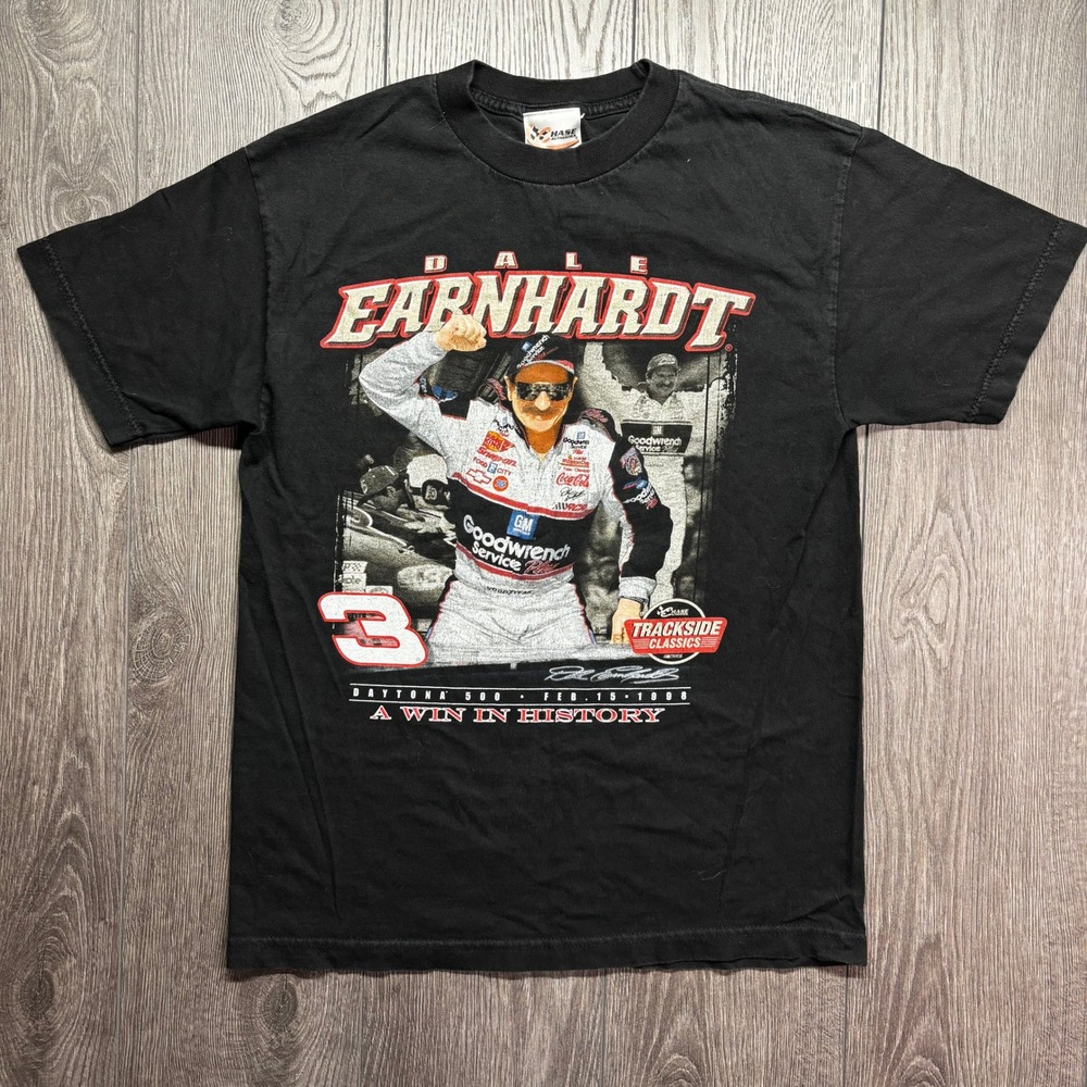 Vintage Dale Earnhardt Daytona 500 1998 T-Shirt Chase Authentics Black Mens M
